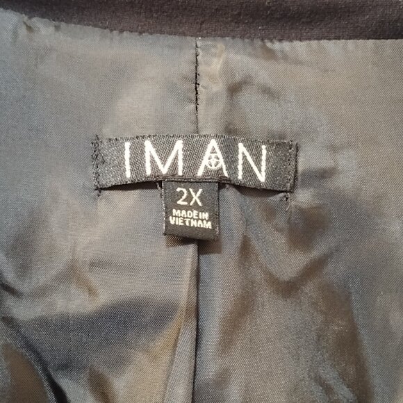 Iman Women’s Blazer, Size 2X, Black - Picture 4 of 5